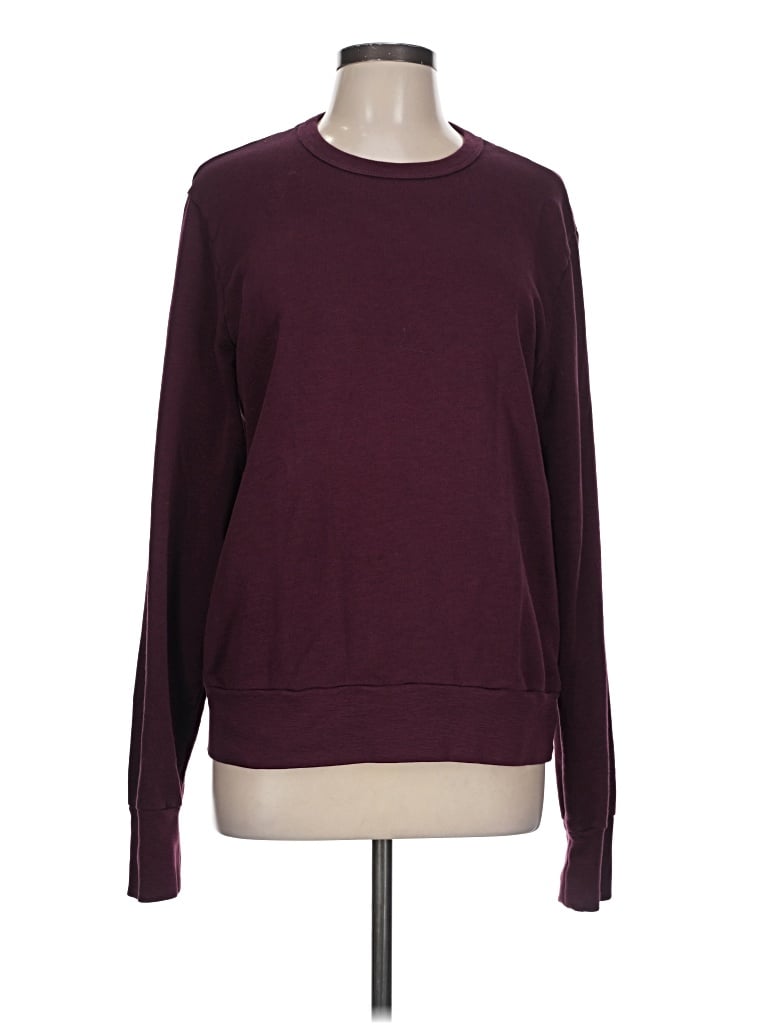 Pre-owned Club Monaco Pullover Sweater In Burgundy