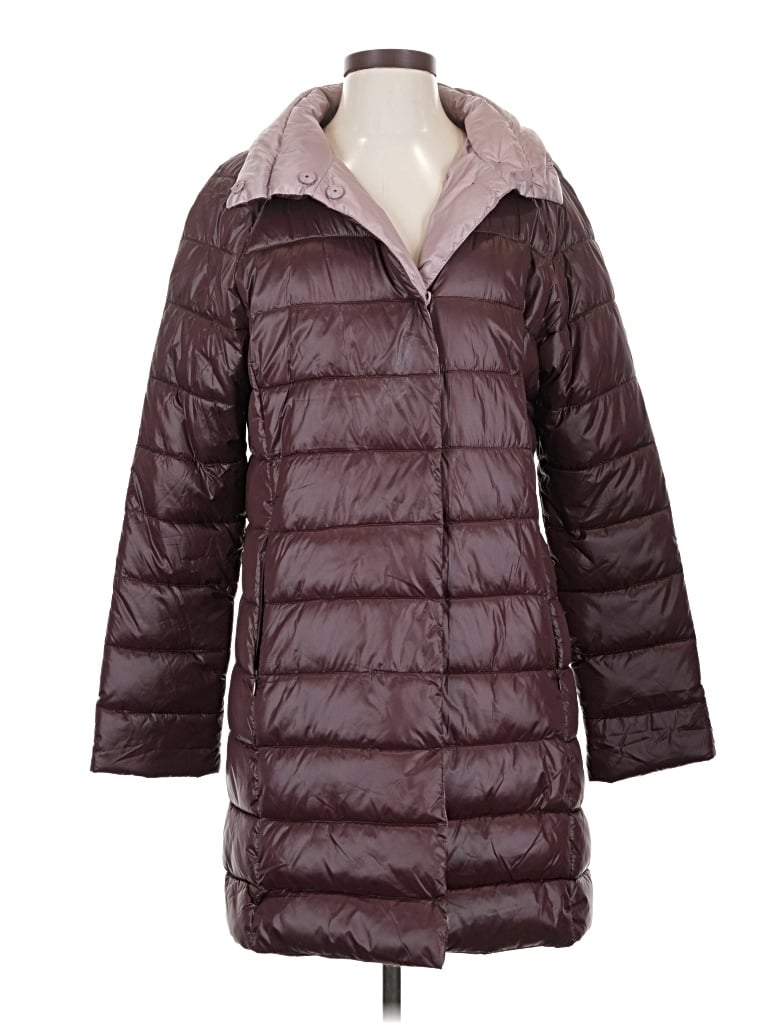 Pre-owned Kenneth Cole New York Coat In Burgundy