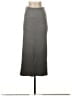 MNG Solid Gray Casual Skirt Size XS - photo 1