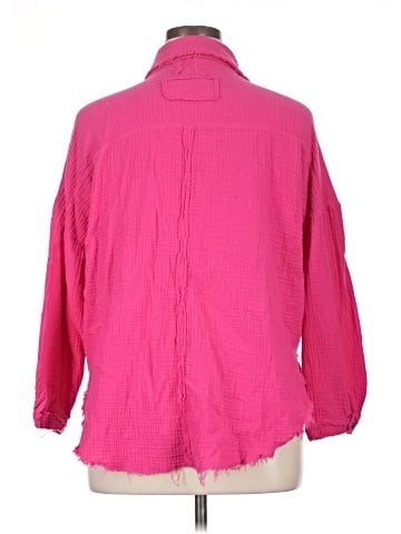 Zenana 3/4 Sleeve Button-Down Shirt (view 2)