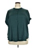 Old Navy 100% Polyester Teal Short Sleeve Blouse Size 2X - photo 1
