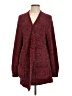 Seven7 100% Polyester Burgundy Cardigan Size L - photo 1