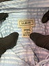 L.L.Bean 100% Cotton Houndstooth Blue Long Sleeve Button-Down Shirt Size L - photo 7