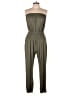 Blue B Solid Green Jumpsuit Size L - photo 1