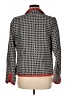 Nina Mclemore 100% Cotton Houndstooth Gray Jacket Size 6 - photo 2