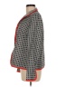 Nina Mclemore 100% Cotton Houndstooth Gray Jacket Size 6 - photo 5