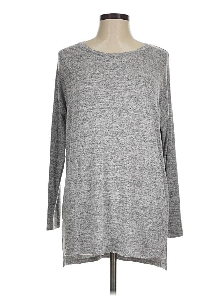 Pre-owned Market & Spruce 3/4 Sleeve T-shirt In Gray