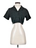 John Galt Green Short Sleeve Blouse Size S - photo 1