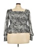 Nine West 100% Polyester Silver Long Sleeve Blouse Size XXL - photo 1