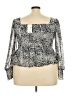 Nine West 100% Polyester Silver Long Sleeve Blouse Size XXL - photo 2