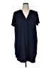 Ekouaer Blue Short Sleeve Blouse Size XL - photo 1
