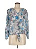 AP.NY Blue 3/4 Sleeve Blouse Size M - photo 1