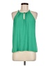 Naked Zebra 100% Polyester Green Sleeveless Blouse Size M - photo 1