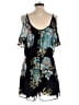 Bailey Blue 100% Polyester Floral Black Romper Size XL - photo 2