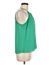 Naked Zebra 100% Polyester Green Sleeveless Blouse Size M - photo 4