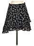 Unbranded 100% Rayon Floral Black Blue Casual Skirt Size 0 - photo 1