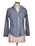 Shari's Place Stripes Blue Long Sleeve Blouse Size L - photo 1