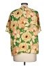 DR2 100% Polyester Gold Short Sleeve Blouse Size L - photo 2