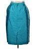 Carlisle 100% Acetate Metallic Teal Blue Formal Skirt Size 14 - photo 2