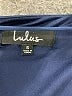 Lulus 100% Polyester Solid Blue Cocktail Dress Size S - photo 4