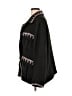 Cynthia Rowley 100% Polyester Chevron-herringbone Black Jacket Size L - photo 5