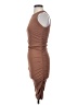 Unbranded Solid Brown Cocktail Dress Size S - photo 5