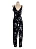 American Eagle Outfitters 100% Viscose Graphic Black Jumpsuit Size S - photo 1