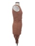 Unbranded Solid Brown Cocktail Dress Size S - photo 4