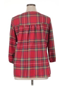 Unbranded 3/4 Sleeve Button-Down Shirt (view 2)