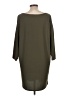 Leith Solid Green Casual Dress Size L - photo 2