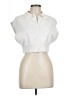 Forever 21 Ivory Sleeveless Button-Down Shirt Size M - photo 1