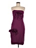 Dalia Macphee Solid Burgundy Cocktail Dress Size M - photo 1
