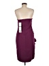 Dalia Macphee Solid Burgundy Cocktail Dress Size M - photo 2