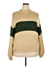 Roolee 100% Acrylic Color Block Tan Pullover Sweater Size 3X - photo 1