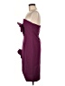 Dalia Macphee Solid Burgundy Cocktail Dress Size M - photo 5