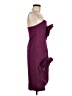 Dalia Macphee Solid Burgundy Cocktail Dress Size M - photo 4