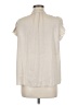 Current Air 100% Polyester Ivory Short Sleeve Blouse Size M - photo 2