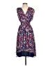 BCBG Paris 100% Polyester Floral Blue Casual Dress Size S - photo 1