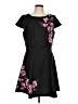 Elle Floral Black Casual Dress Size L - photo 1