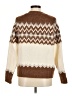 J.Crew Chevron-herringbone Brown Pullover Sweater Size M - photo 2