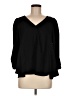 Tuckernuck 100% Polyester Black 3/4 Sleeve Blouse Size M - photo 1