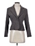Petite Sophisticate Tweed Gray Wool Blazer Size 4 - photo 1