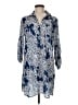 Lilly Pulitzer 100% Cotton Paisley Blue 3/4 Sleeve Blouse Size M - photo 1