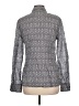 Tory Burch 100% Cotton Print Gray Long Sleeve Button-Down Shirt Size 12 - photo 2