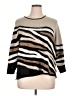 Alfred Dunner Animal Print Brown Pullover Sweater Size 1X - photo 1
