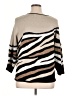 Alfred Dunner Animal Print Brown Pullover Sweater Size 1X - photo 2