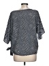 MICHAEL Michael Kors 100% Polyester Black Gray Short Sleeve Blouse Size L - photo 2