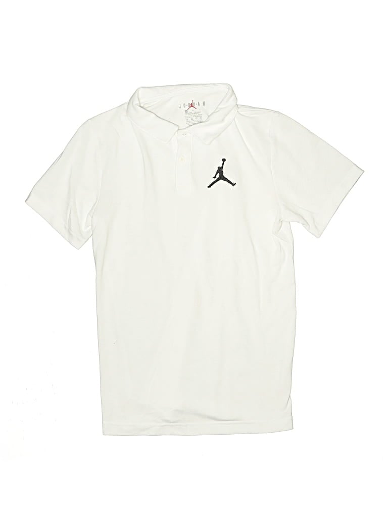 Pre-owned Air Jordan Kids' Short Sleeve Polo Shirt In Ivory