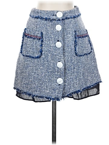 Zara Basic Denim Skirt (view 1)