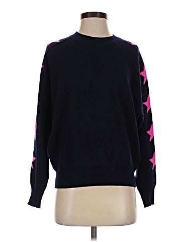 Aqua Cashmere Pullover Sweater (view 1)